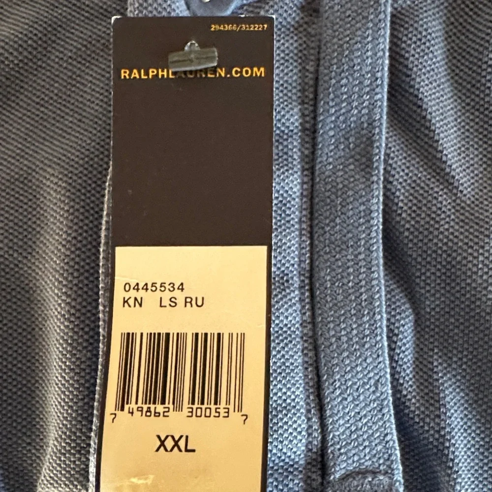 Polo by Ralph Lauren Light Blue Henley Sweatshirt Hoodie